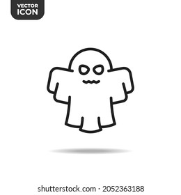 ghost line icon. high quality icons suitable for Halloween graphic assets, web designs, apps, software, print media, etc. EPS 10 vector icon on a white background.