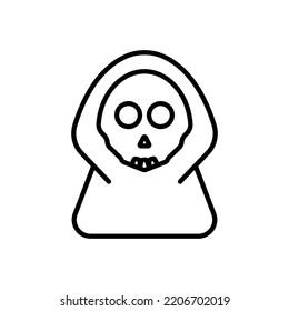 Ghost line icon illustration. icon related to Halloween. Line icon style. Simple design editable