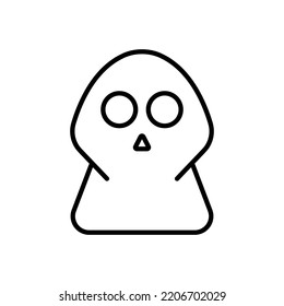 Ghost line icon illustration. icon related to Halloween. Line icon style. Simple design editable