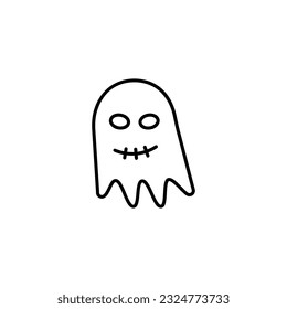 Ghost line icon vector design