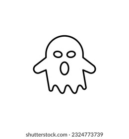 Diseño vectorial de icono de línea de fantasma