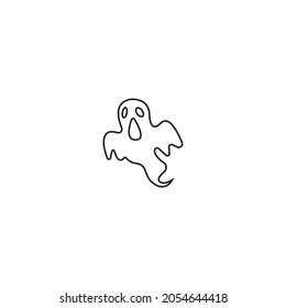 Ghost line icon vector illustration symbol design.