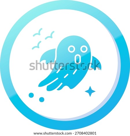 Ghost Line vector Icon Design