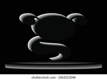 ghost logo black and gray