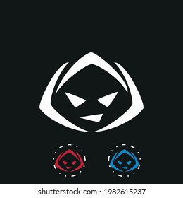 ghost. logo. horror.halloween. devil. scary