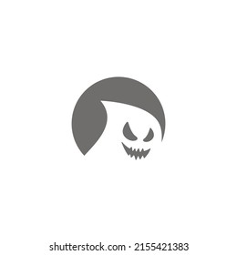 Ghost logo icon design illustration template vector