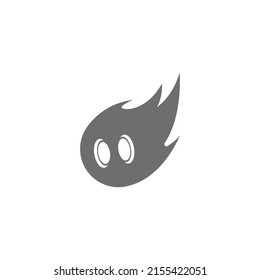 Ghost logo icon design illustration template vector