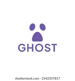 Ghost logo, icon. Ghost isolated on white background. Vector illustration