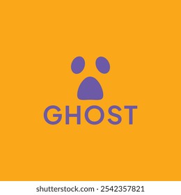 Ghost logo, icon. Ghost isolated on white background. Vector illustration