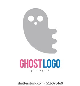 GHOST LOGO ICON SYMBOL EMBLEM TEMPLATE