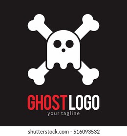 GHOST LOGO ICON SYMBOL EMBLEM TEMPLATE