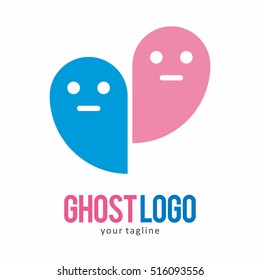 GHOST LOGO ICON SYMBOL EMBLEM TEMPLATE