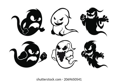 Ghost logo inspiration , Halloween logo.