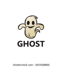 Ghost Logo Template Design Vector