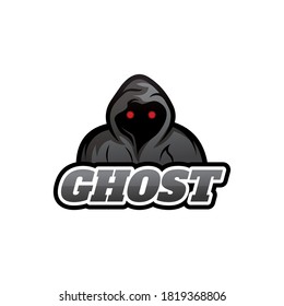 Ghost Logo Template Design Vector