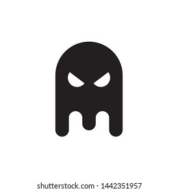Ghost logo template vector icon design