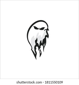 Ghost logo vector icon template