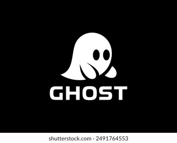 ghost logo vector illustration. spirit logo template