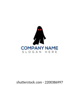 Ghost logo vector illustration template