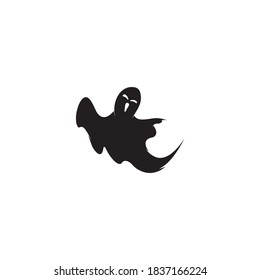 
ghost logo vector template illustration design