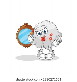 the ghost make up mascot. cartoon vector