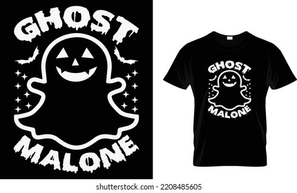 ghost malone 
Halloween t shirt design template