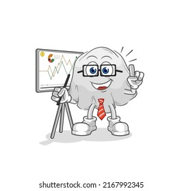 the ghost marketing character. cartoon mascot vector