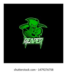 ghost mascot initial logo concept