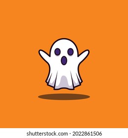 ghost modern style vector image, ghost isolated design