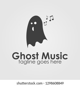 Ghost Music Logo Template Design