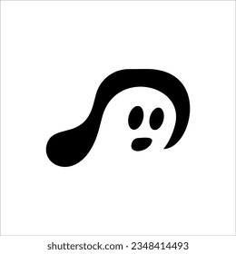 ghost music symbol logo design