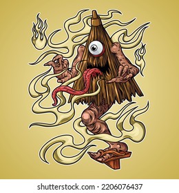 ghost obake from Japan that looks like an old umbrella.