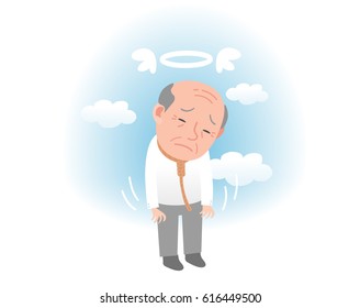 ghost of an old man who committed suicide.