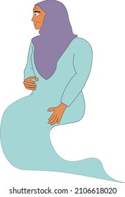 ghost of old woman with purple hood