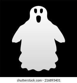 ghost on a black background