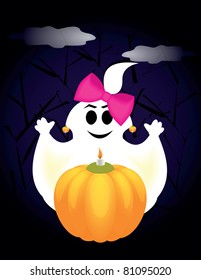 ghost on halloween