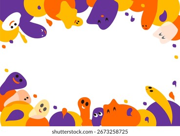 Ghost Party Frame - Bordes superior e inferior