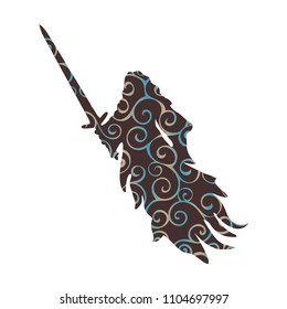 Ghost pattern silhouette scary monster fantasy