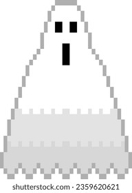 Ghost Pixel art vector image or clip art