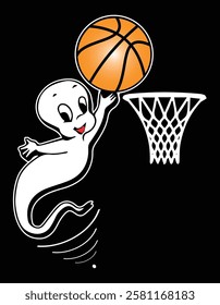 Ghost Playing Basketball Halloween Costume