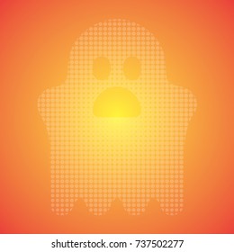 Ghost pop art Background Pattern