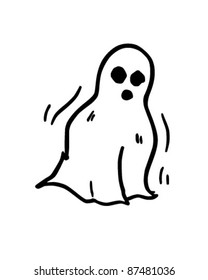 Ghost - Retro Clipart Illustration