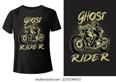 
Ghost rider t-shirt design and vector-template.