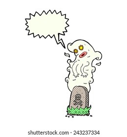 ghost rising from grave