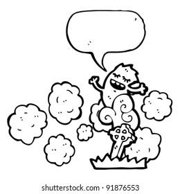 ghost rising from grave cartoon
