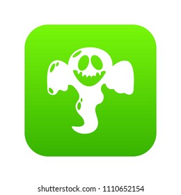 Ghost scaring icon. Simple illustration of ghost scaring vector icon for web