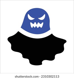 Icono de miedo fantasma , Gráficos vectores