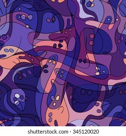 Ghost seamless pattern.