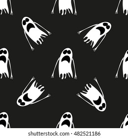 Ghost. Seamless pattern. Halloween. All Saints' Day. Frighten. For your design