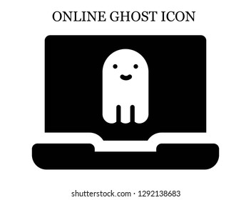 Ghost search icon. Editable Ghost search icon for web or mobile.